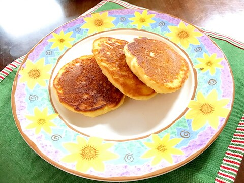 ホエーで☆米粉のパンケーキ